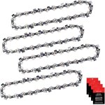 Popu - lot de 4 chaînes de tronçonneuse 20 cm 3 / 8 lp 1, 3 mm 33 maillons d'entraînement compatibles ... Popu - lot de 4 chaînes de tronçonneuse 20 cm 3 / 8 lp 1, 3 mm 33 maillons d'entraînement compatibles ...