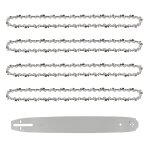 Popu - guide de 40cm avce 4 chanes de trononneuses, 57 maillons / entraineurs, pas de 3 / 8 , jauge ...