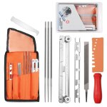 Popu - kit dafftage de chane, 10pcs affteuse pour trononneuse, kit affutage chaine trononneuse ...