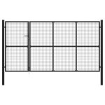 Portail de jardin acier 350 x 100 cm anthracite