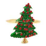 Porte - anneau de serviette de no�l en m�tal, avec boucles, d�coration de table pour f�te de no�l, anneau ...