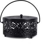 Porte - bobine anti - moustiques, encens en spirale anti - moustiques avec couvercle pour camping, jardin, ...