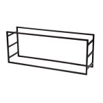 Porte buches horizontal en métal - noir Porte buches horizontal en métal - noir