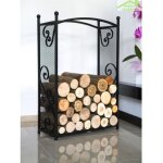 Porte b�ches rectangulaire en acier noir  cherry  90x60x25 cm