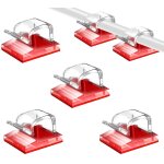 Porte - c�bles autocollant 50 pi�ces transparent