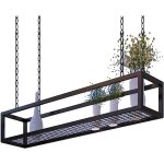 Porte - casseroles suspendu, accroche casserole porte - plantes suspensio cuisine pour pot plante fleur ...