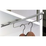 Porte - cintres coulissant quadro - l350 mm - argent hettich