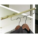 Porte - cintres coulissant quadro - l500 mm - argent hettich