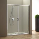 Porte de douche coulissante grande en niche 180 cm giada