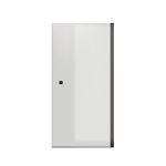 Porte de douche pivotante 90x195 cm en verre tremp� 8mm anticalcaire - noir - dark elementary