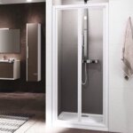 Porte de douche pliante - profilé blanc - verre transparent - riviera 2. 0 s78 - 84cm novellini Porte de douche pliante - profilé blanc - verre transparent - riviera 2. 0 s78 - 84cm novellini