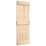 Porte de grange 80x210 cm bois massif de pin vidaxl vidaxl Porte de grange 80x210 cm bois massif de pin vidaxl vidaxl