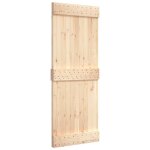 Porte de grange 90x210 cm bois massif de pin vidaxl vidaxl Porte de grange 90x210 cm bois massif de pin vidaxl vidaxl