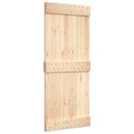 Porte de grange 95x210 cm bois massif de pin vidaxl vidaxl Porte de grange 95x210 cm bois massif de pin vidaxl vidaxl