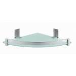 Porte - objets d'angle pour douche en aluminium et verre trempe calatea