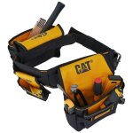 Porte outils professionnel ceinture bricolage caterpillar gp - 65052 sangle rembouree 3 poches taille ...