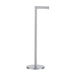 Porte papier wc sur pied et recharge inox wenko