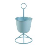 Porte - plantes style intemportel support 48 x 23 cm cache - pot bleu clair helloshop26 03 0010321