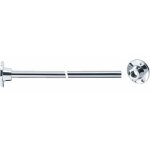 Porte rideaux droit extensible laiton chrom� pellet asc