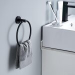 Porte - serviettes de salle de bain a 1 anneau - acier inoxydable sus304, porte - serviettes mural adh�sif, ...