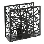 Porte - serviettes de table en mtal noir, distributeur de serviettes de table en papier avec arbre dcoup ...