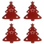 Porte - ustensiles de table, 4 pi�ces, porte - argenterie de no�l, r�glage de table, couteau / fourchette ...