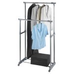Porte - v�tement double extensible h. 168 cm x l. 163 cm wenko gris