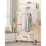 Porte - vtements simple du sol a la chambre a coucher, support pour chaussures et chapeaux, poteau simple ...