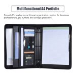 Portefeuille d'affaires professionnel multifonctionnel padfolio dossier organisateur de documents a4 ... Portefeuille d'affaires professionnel multifonctionnel padfolio dossier organisateur de documents a4 ...