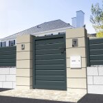 Portillon brise - vue l 1000 x h 1707 mm - gris anthracite Portillon brise - vue l 1000 x h 1707 mm - gris anthracite
