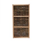Portillon de jardin en noisetier tress� avec fermeture - 120 cm
