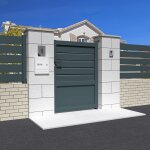 Portillon mixte l 1000 x h 1937 mm - blanc