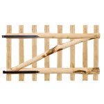 Portillon simple de clture bois de noisetier 100 x 60 cm
