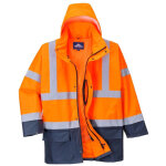 Portwest - parka 5 en 1 imperm�able haute visibilit� essentiel orange / marine s
