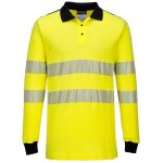Portwest - polo de travail manches longues haute visibilit� ignifug� jaune / noir m