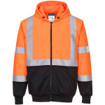 Portwest - sweat hi - vis bicolore zipp� � capuche couleur : orange / noir taille m