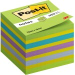 Post - it notes autocollantes 450 feuilles 76 mm x 76 mm, bleu et vert - feuillets adh�sifs pour prise ...