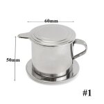 Pot a café en acier inoxydable, nouveau style vietnamien, tasse de brassage, tasse de thé au lait, ustensiles ... Pot a café en acier inoxydable, nouveau style vietnamien, tasse de brassage, tasse de thé au lait, ustensiles ...