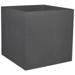 Pot carré graphit - anthracite - 49. 5x49. 5x49. 5 - 57l - eda plastiques - intérieur et extérieur Pot carré graphit - anthracite - 49. 5x49. 5x49. 5 - 57l - eda plastiques - intérieur et extérieur