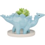 Pot en c�ramique pour plantes succulentes, pot pour plantes dinosaures, pots de fleurs pour cactus avec ...