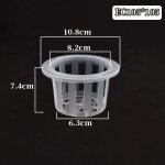 Pots de culture de plantes hydroponiques, support de panier en filet sans sol pour serre, plateau de ... Pots de culture de plantes hydroponiques, support de panier en filet sans sol pour serre, plateau de ...