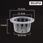 Pots de culture de plantes hydroponiques, support de panier en filet sans sol pour serre, plateau de ... Pots de culture de plantes hydroponiques, support de panier en filet sans sol pour serre, plateau de ...
