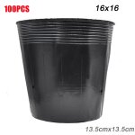 Pot de dmarrage de semis en plastique noir, 50 / 100 pices, pots de semis flexibles pour dmarrer des ...