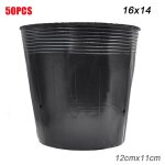 Pot de dmarrage de semis en plastique noir, 50 / 100 pices, pots de semis flexibles pour dmarrer des ...