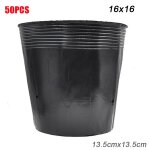 Pot de démarrage de semis en plastique noir, 50 / 100 pièces, pots de semis flexibles pour démarrer des ... Pot de démarrage de semis en plastique noir, 50 / 100 pièces, pots de semis flexibles pour démarrer des ...