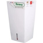 Pot eva carr� haut 52cm blanc - riviera