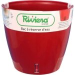 Pot eva rond diametre 36cm rouge - riviera