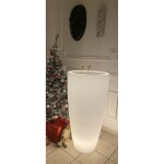 Pot de fleurs 3 en 1mange debout inox lumineux delight