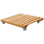 Pot de fleurs en bois, plateau amovible, plateau mobile avec roue, support carr� pour plantes