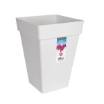 Pot de fleurs carr� haut 30 - blanc - elho loft urban - 100% recycl�